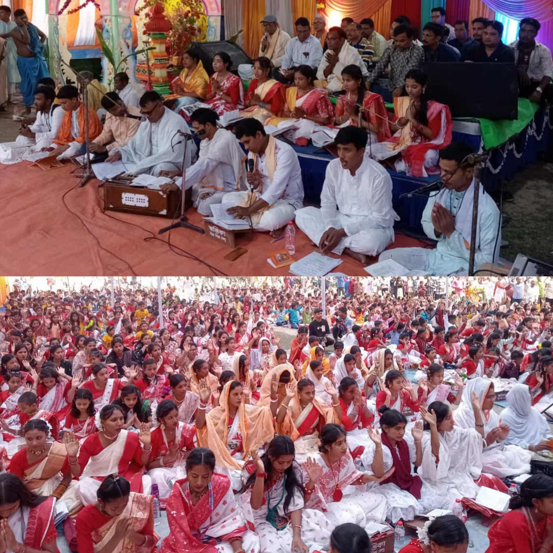 উত্তরবঙ্গ রংপুর জেলায় সনাতনী সম্প্রদায়ের এই প্রথম অর্ধ-সহস্রাধিক কন্ঠে গীতাপাঠ অনুষ্ঠিত