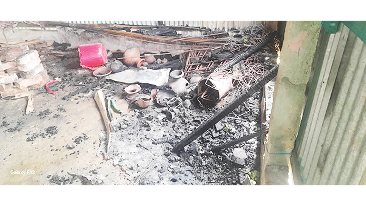 হবিগঞ্জে মন্দিরে অগ্নিসংযোগের অভিযোগ, তদন্তে পুলিশ