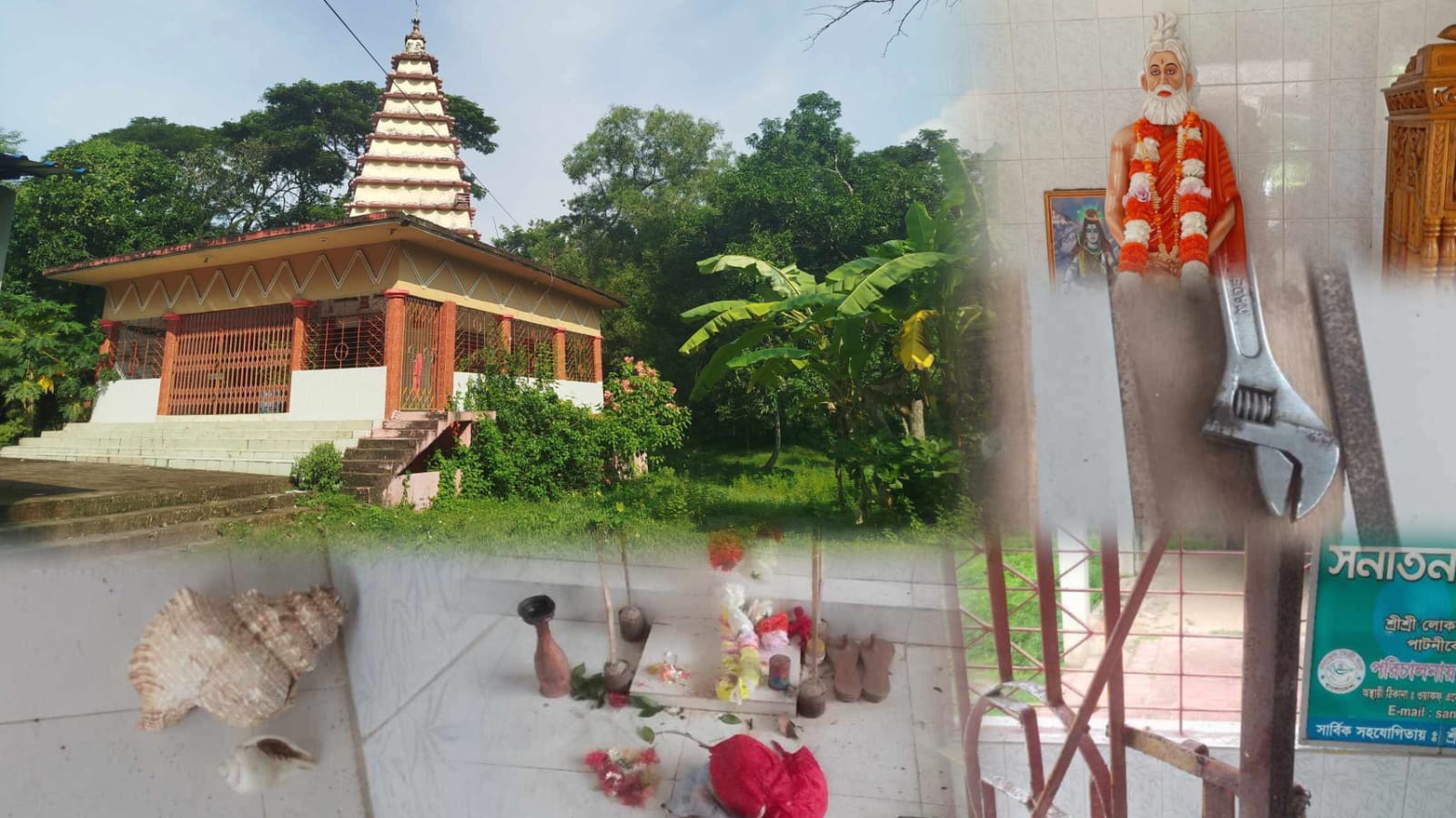 আনোয়ারার লোকনাথ সেবাশ্রমে গভীর রাতে চুরি, পিতল-কাঁসার পূজাসামগ্রী উধাও
