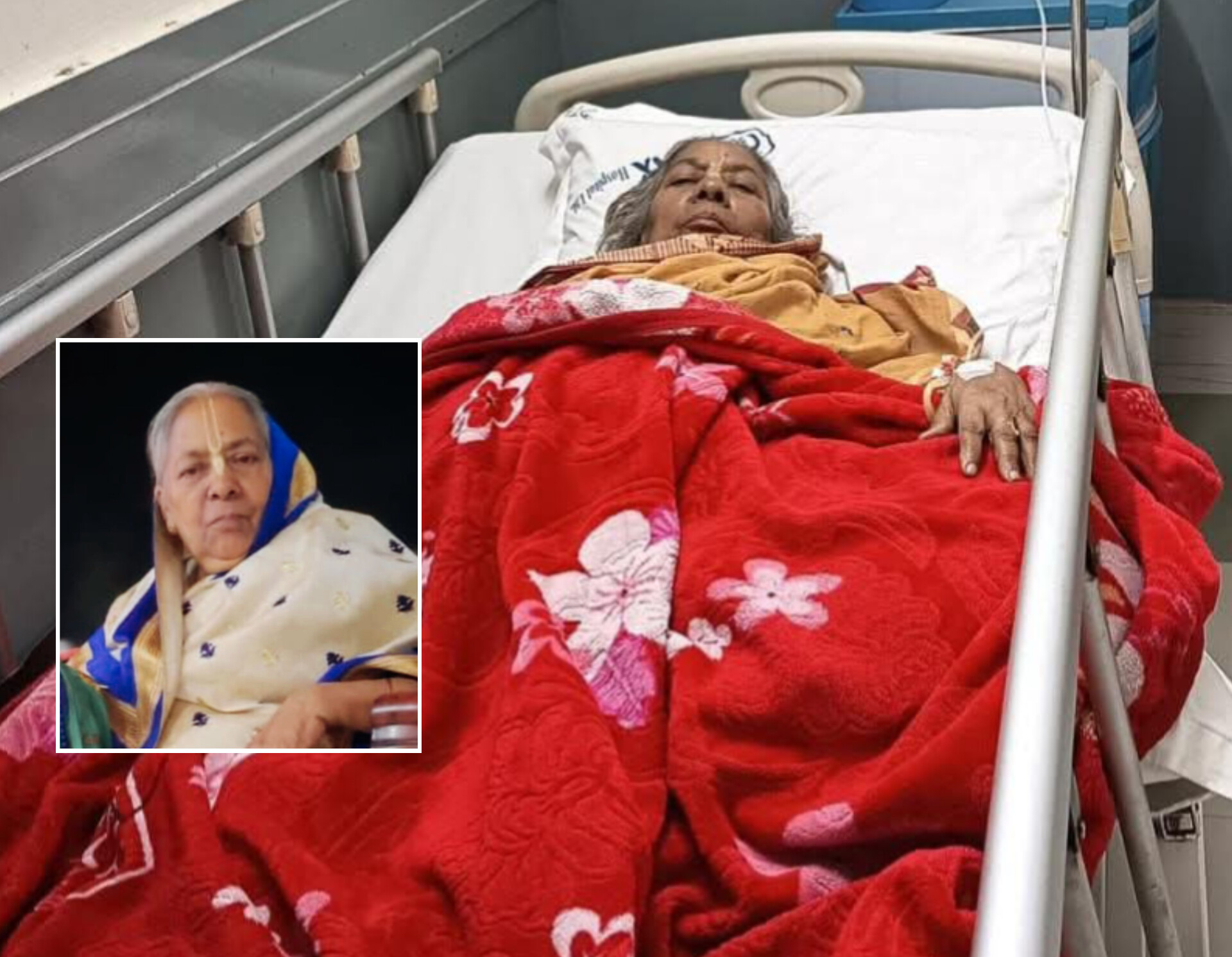 চিন্ময় কৃষ্ণ দাস ব্রহ্মচারীর মাতা স্ট্রোক করে বর্তমানে হাসপাতালে চিকিৎসাধীন